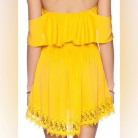 Lovers + Friends Dream Vacay mini dress in El Dorado (yellow), size Small. - Picture 2 of 5